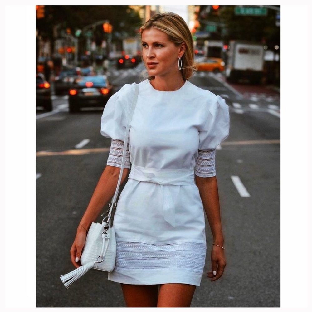 Rebecca Minkoff white Georgina dress size M
